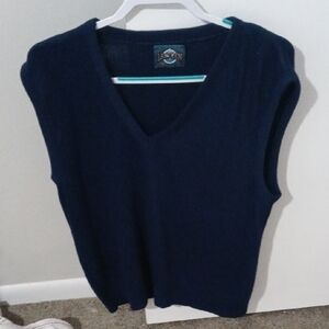 Jantzen Deep Blue Sleeveless Knit Vest